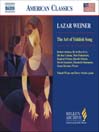 WEINER: the Art of Yiddish Song